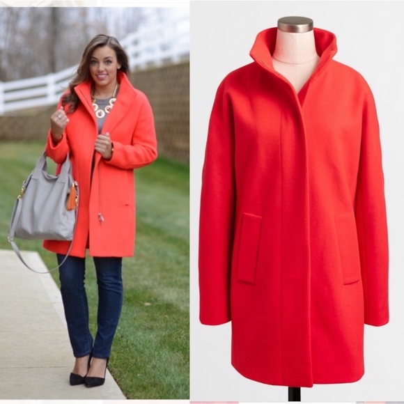 J. Crew Cocoon Coat in Spiced Orange - Picture 15 of 16
